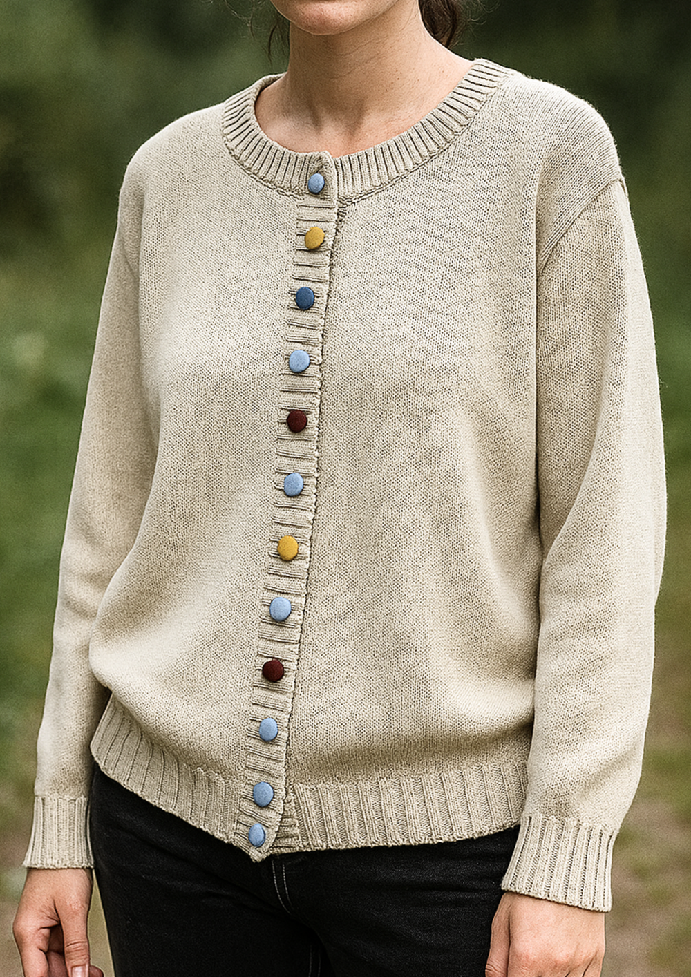 Lisa Button-Front Cardigan