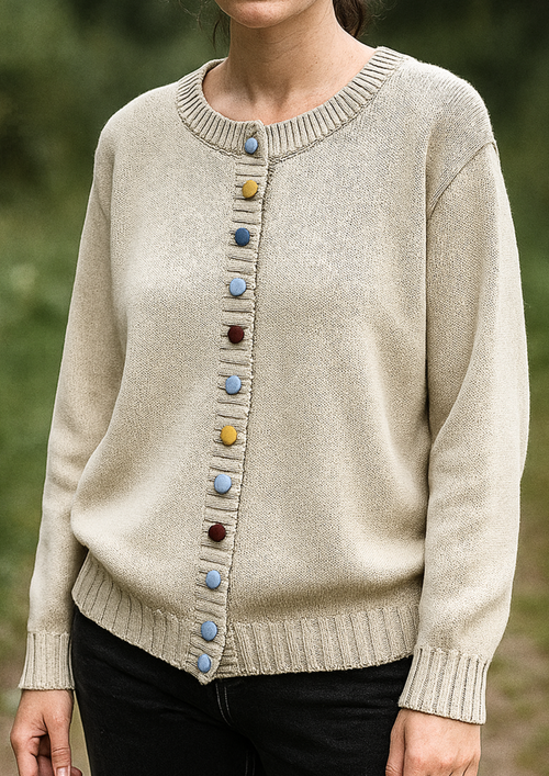 Lisa Button-Front Cardigan