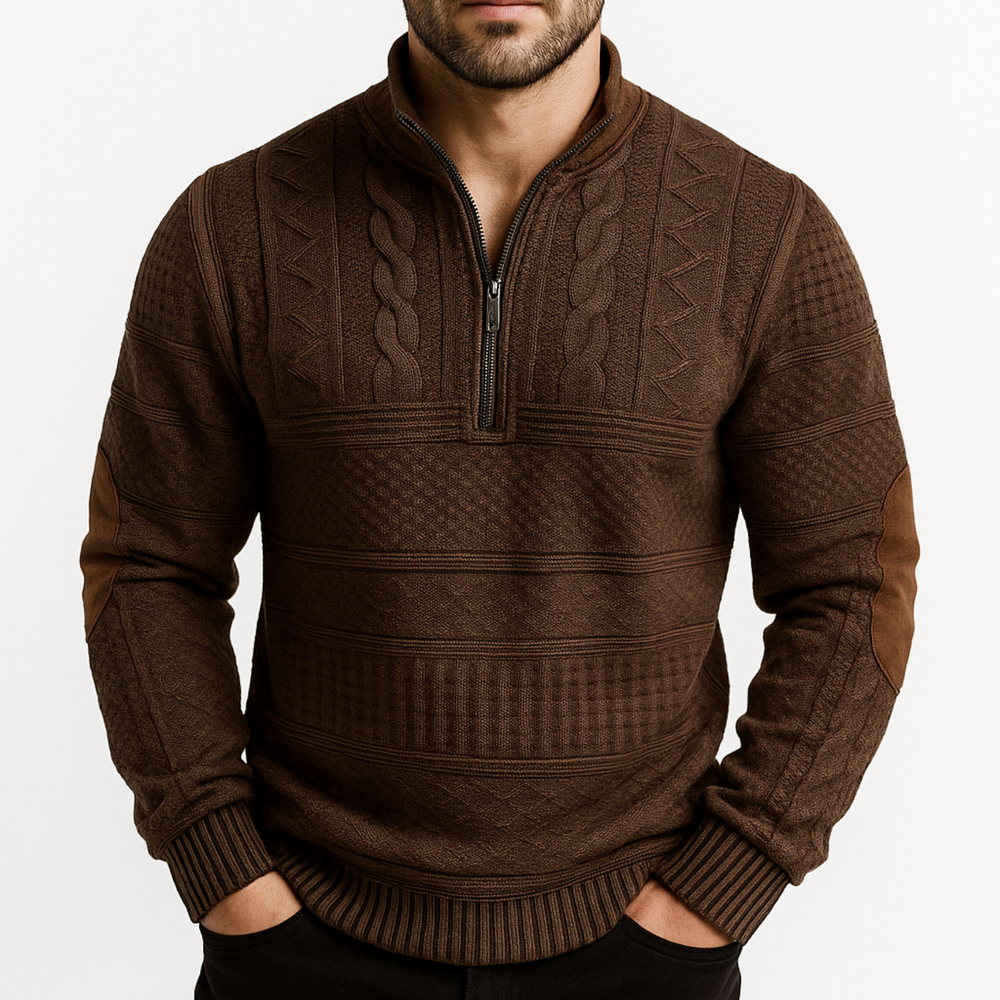 Adrian Half-Zip Knit Pullover