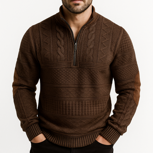 Adrian Half-Zip Knit Pullover