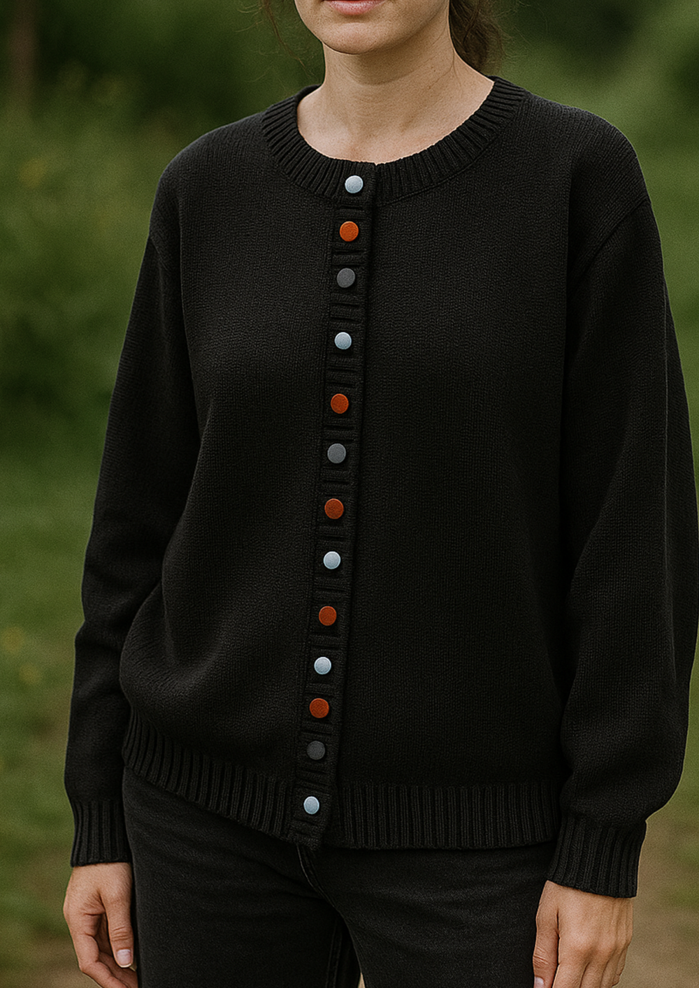 Lisa Button-Front Cardigan