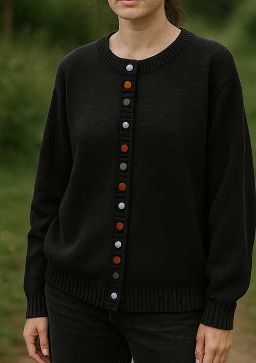 Lisa Button-Front Cardigan