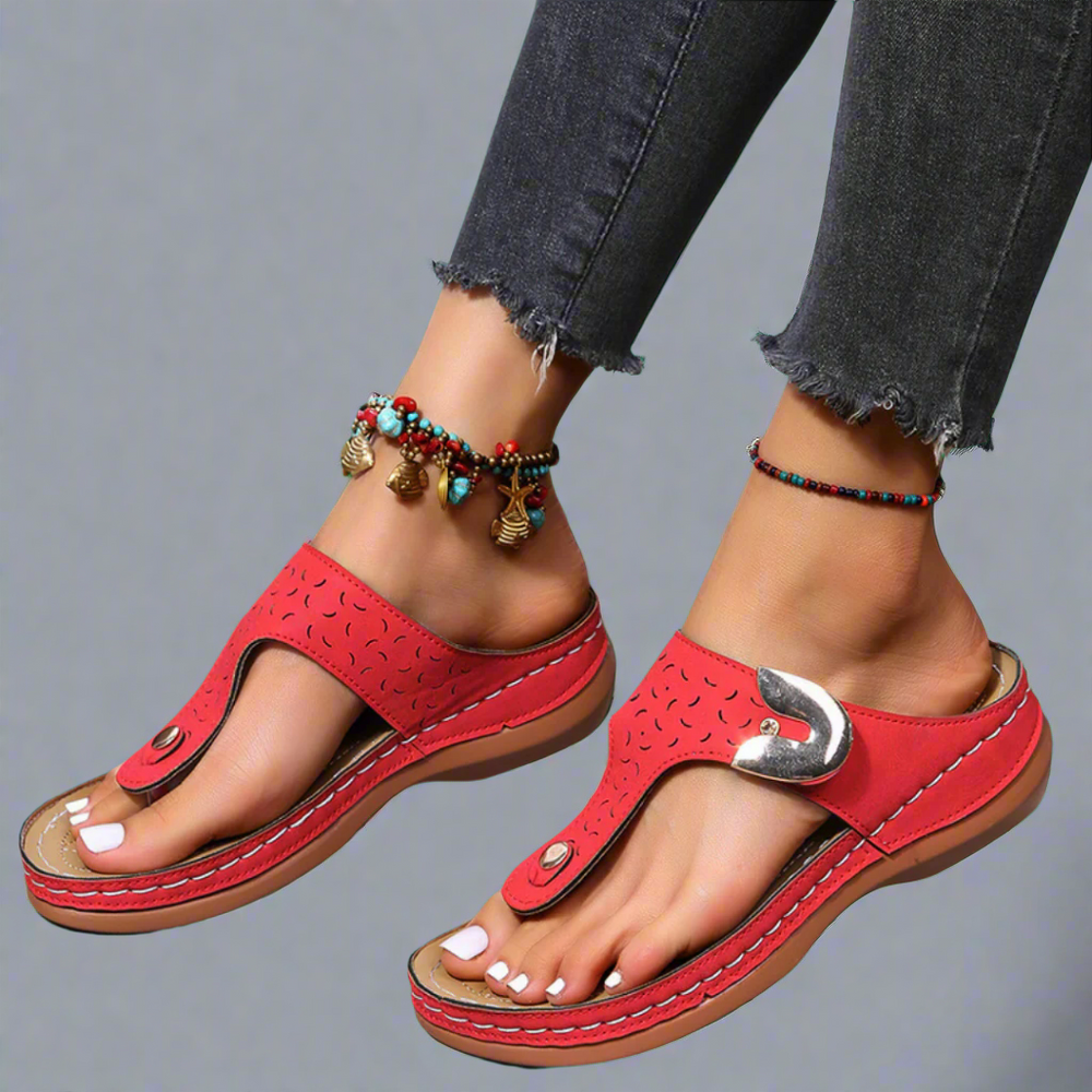 Gemma Orthopedic Wedge Open-Toe Sandals