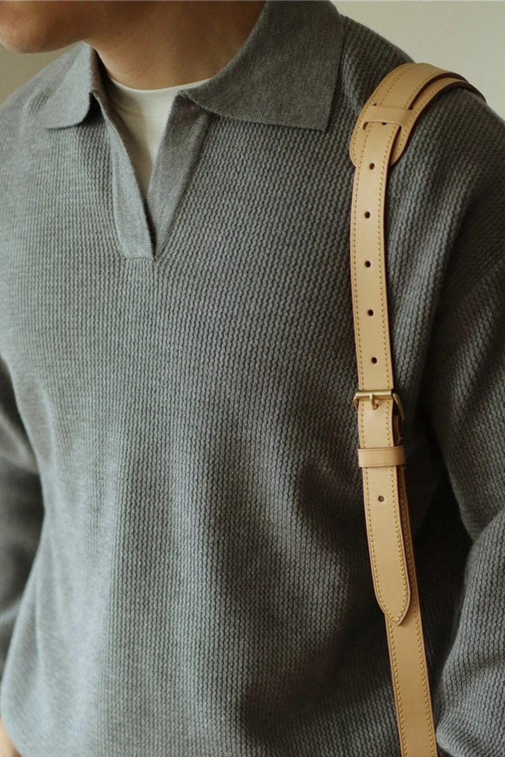 Ellison Fine-Knit Breathable Comfortable Polo Shirt Top