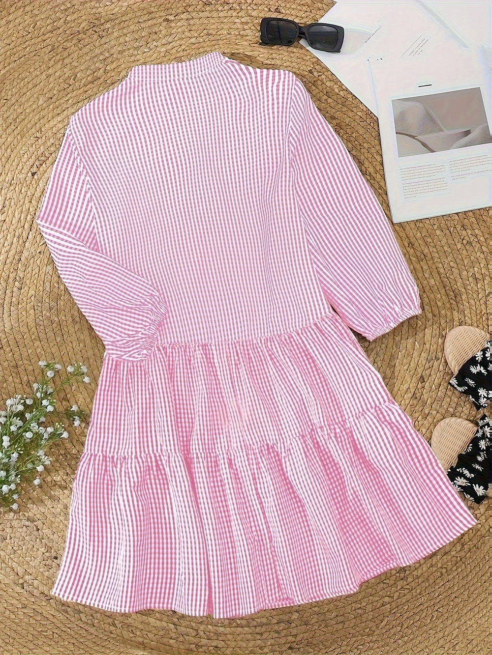 Rose Striped Dress