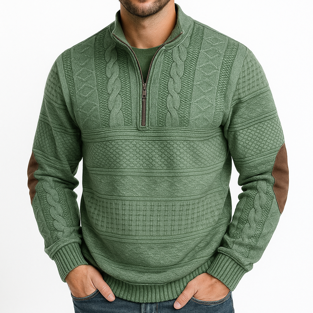 Adrian Half-Zip Knit Pullover