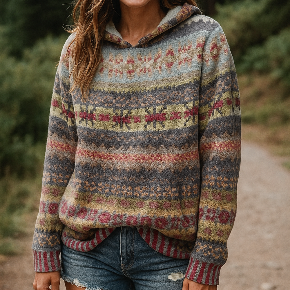 Sola Patterned Hoodie