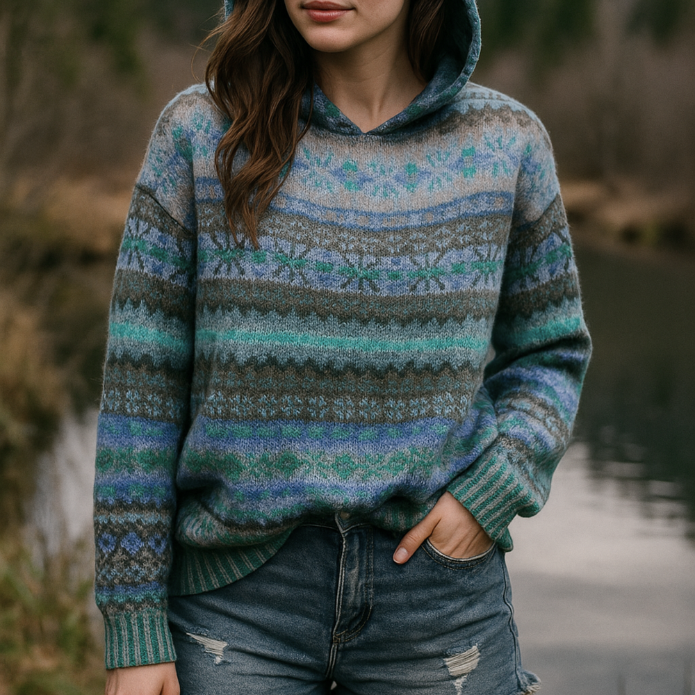 Sola Patterned Hoodie