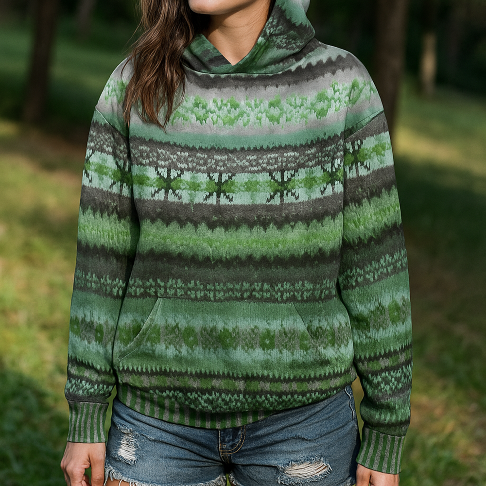 Sola Patterned Hoodie