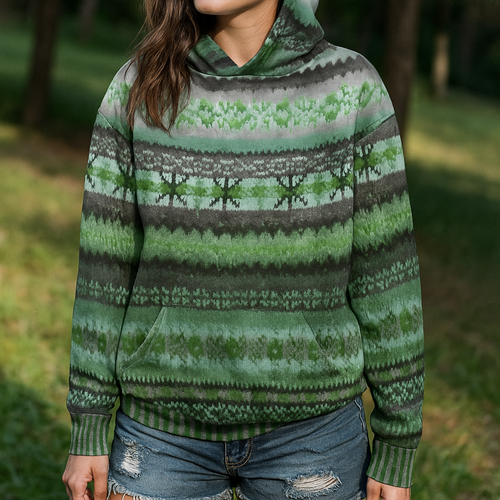 Sola Patterned Hoodie