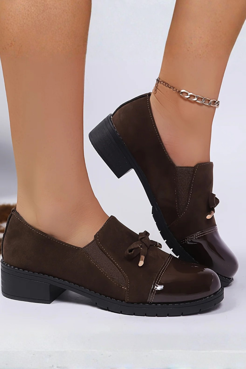 Beth Slip-On Bow-Detail Loafers Shoes Durable Shoes