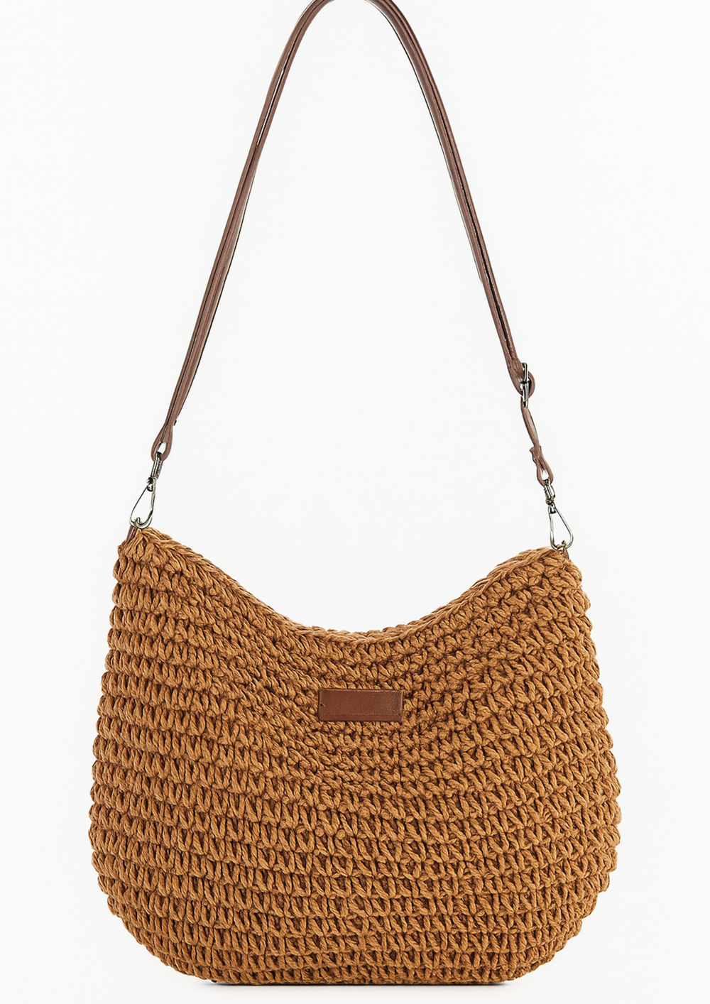 Eryln Straw Crossbody Bag in Khaki