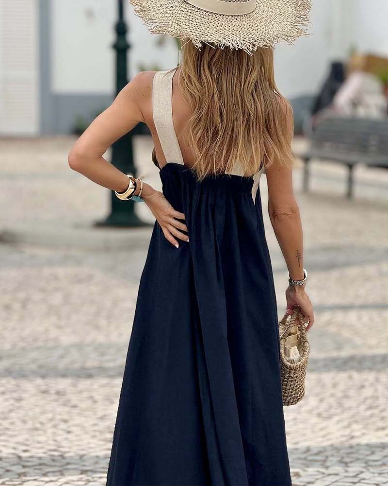 Alira Backless Flowing Dress for Special Occasions