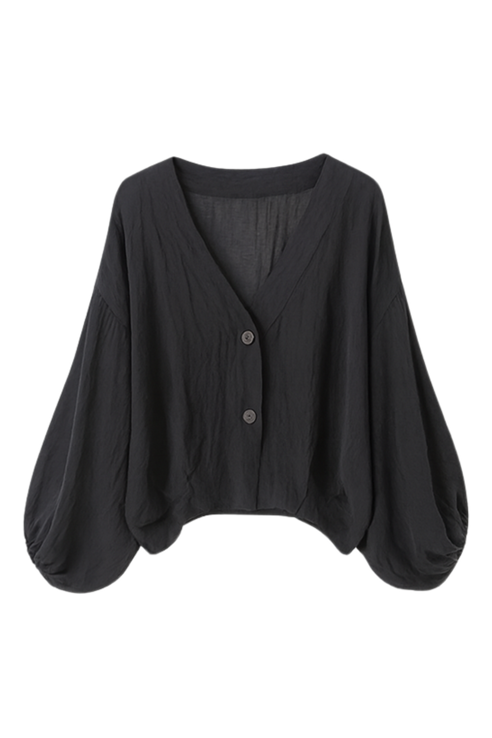 Aella Leinenbluse Black