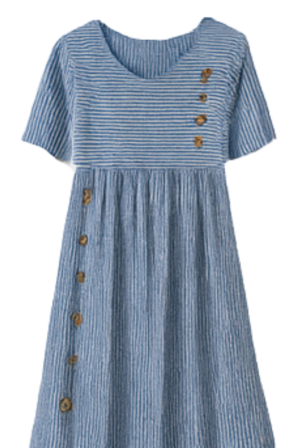 Roslyn Striped Cotton Midi Dress