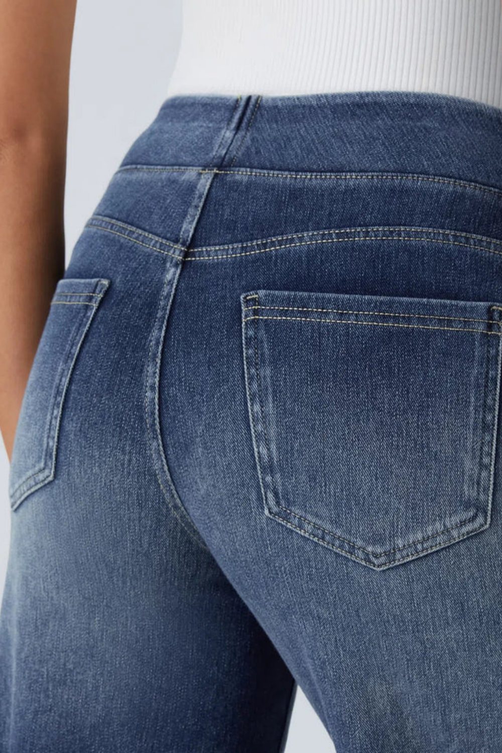 Evanna High-Waist Pants Navy