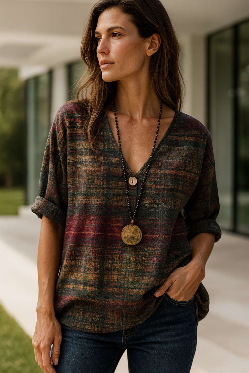 Kristinne Blouse with Free Necklace