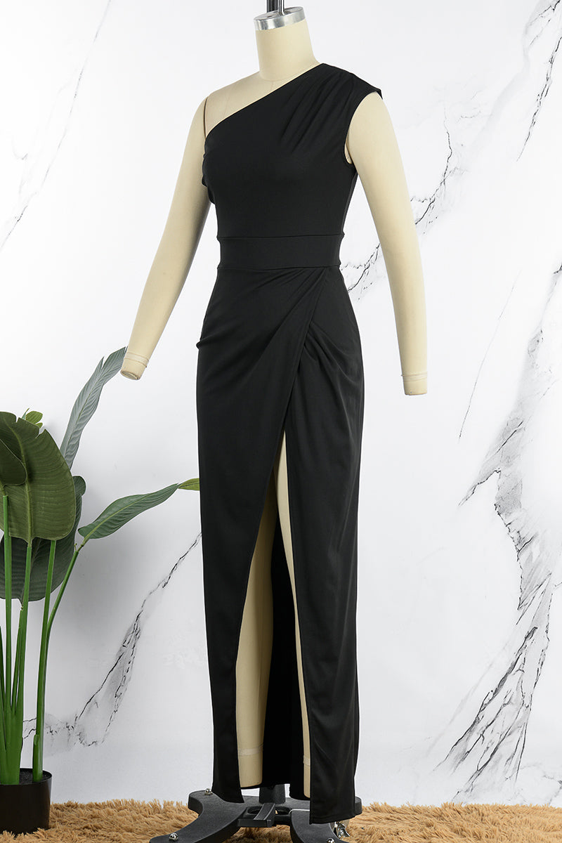 Evie One-Shoulder Sleeveless Maxi Dress for Women's Fashion Style