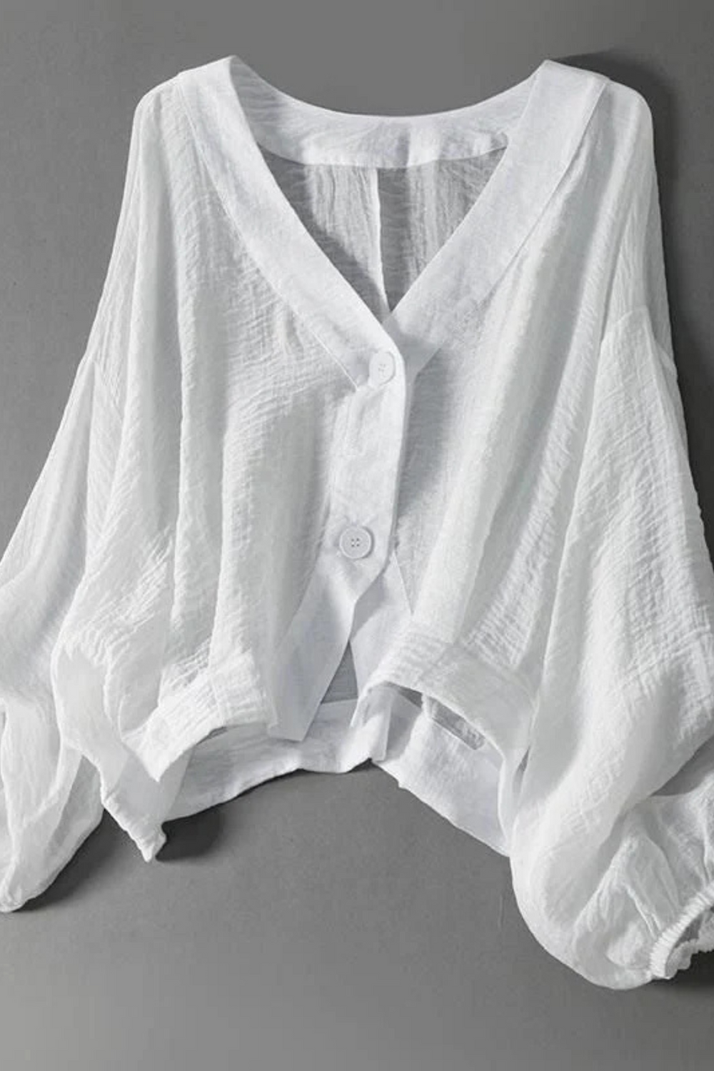 Aella Leinenbluse White