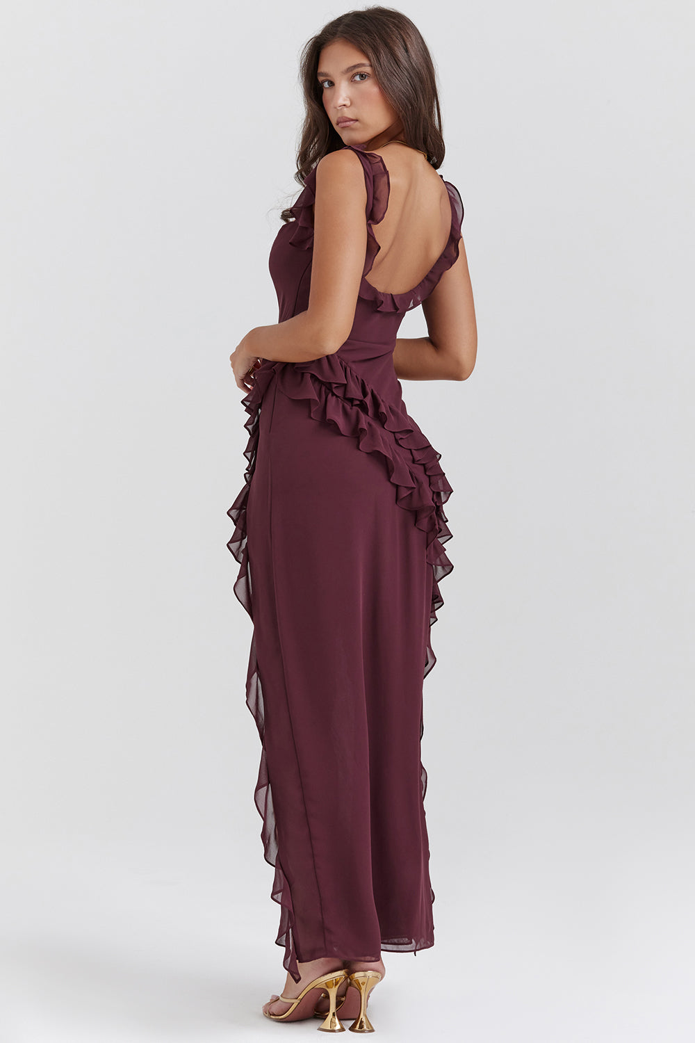 Elvara Stretch Polyester Evening Dress