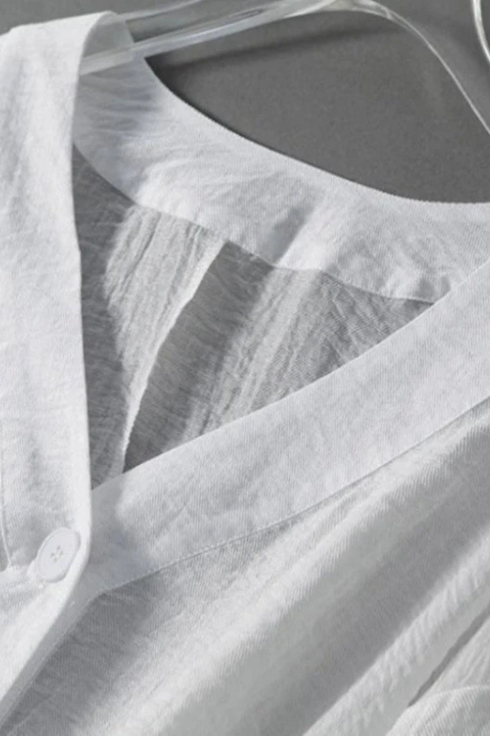 Aella Leinenbluse White