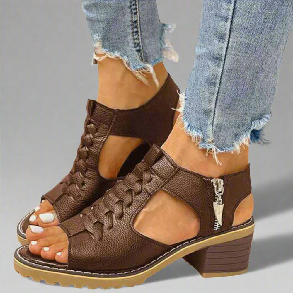 Agneta Comfort Strappy Open-Toe Adjustable-Strap Sandals