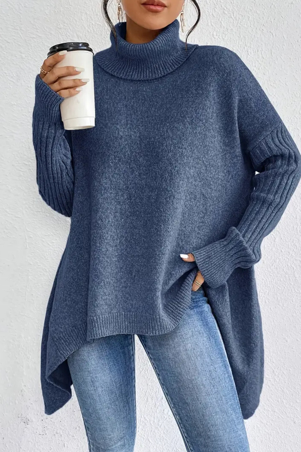 Bridgette Long Turtleneck Sweater