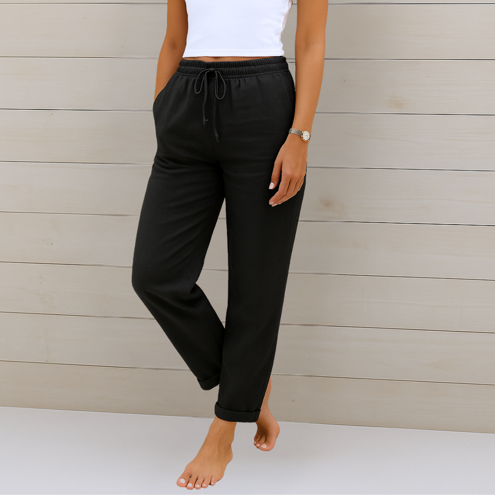 Payton Comfortable Linen Hosen
