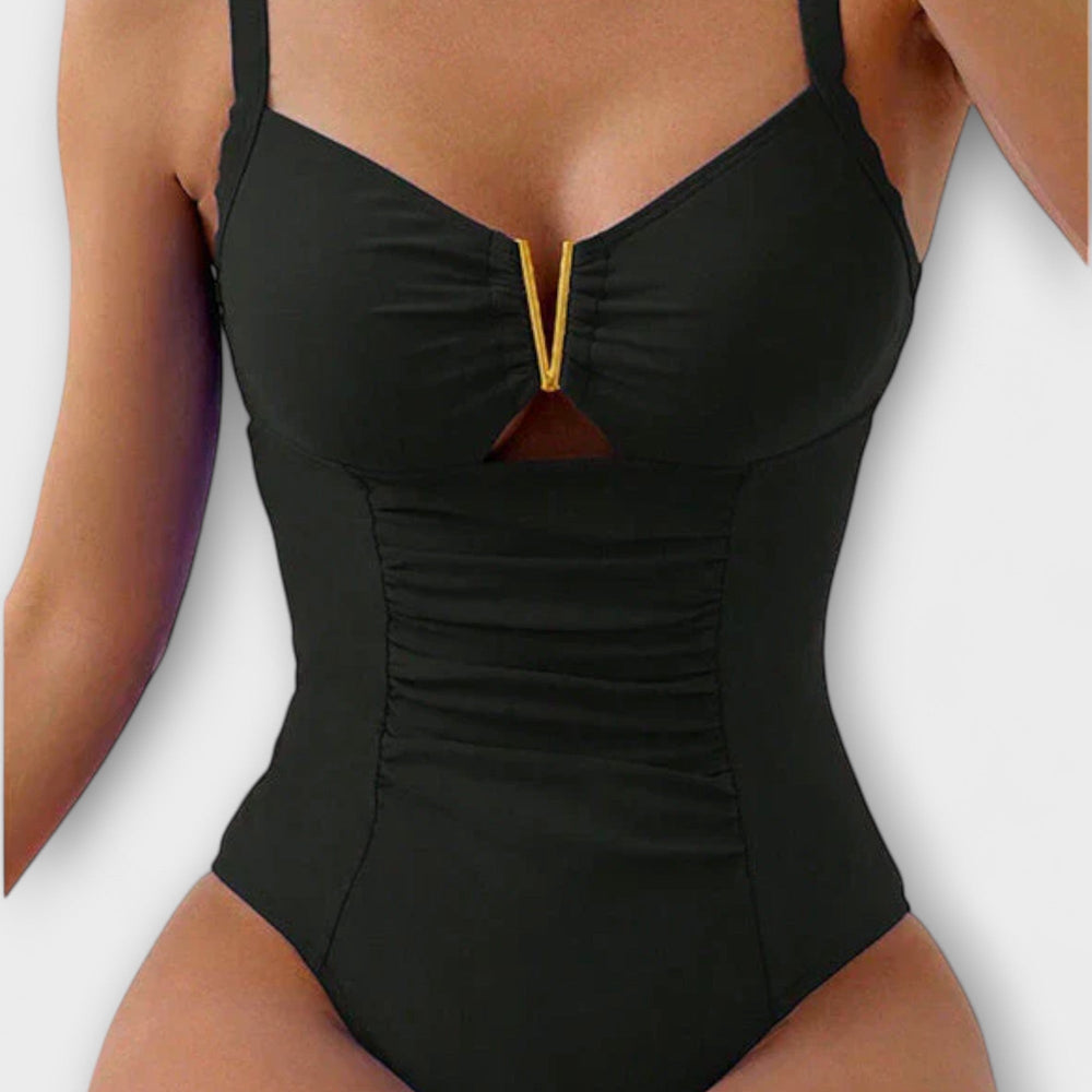 Cinzia Premium Fashion Elegant V-Neck Designer Swimsuit for Women