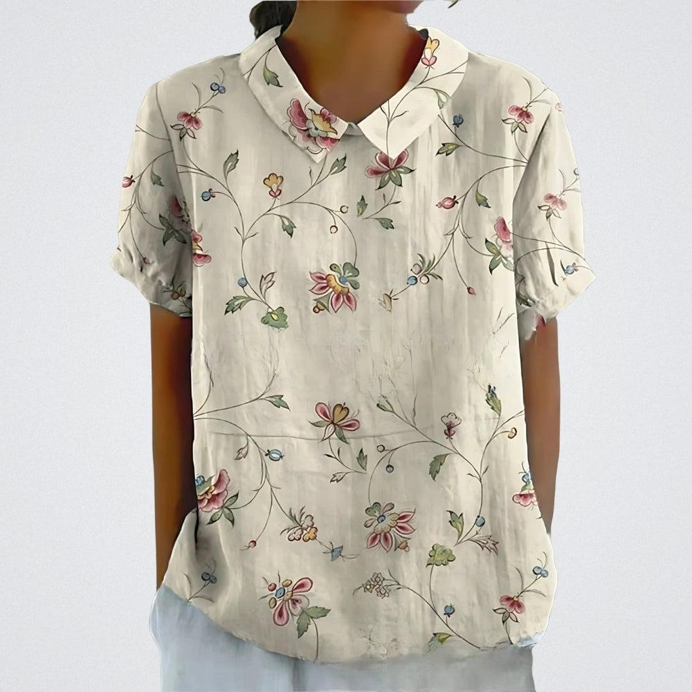 Sierra Floral Print Lightweight Blouse for Everyday Elegance
