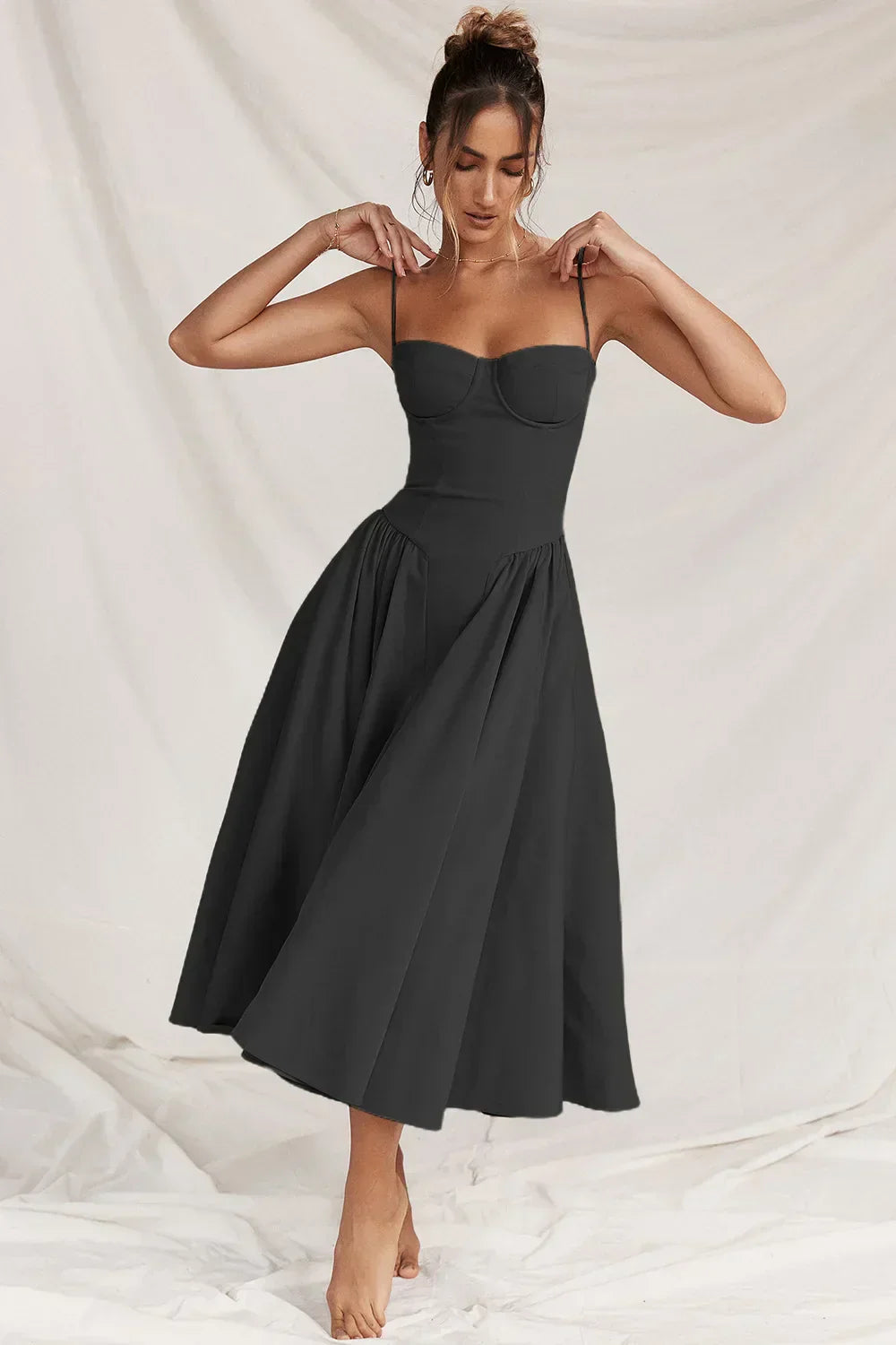 Michaela Sleeveless Midi Dress