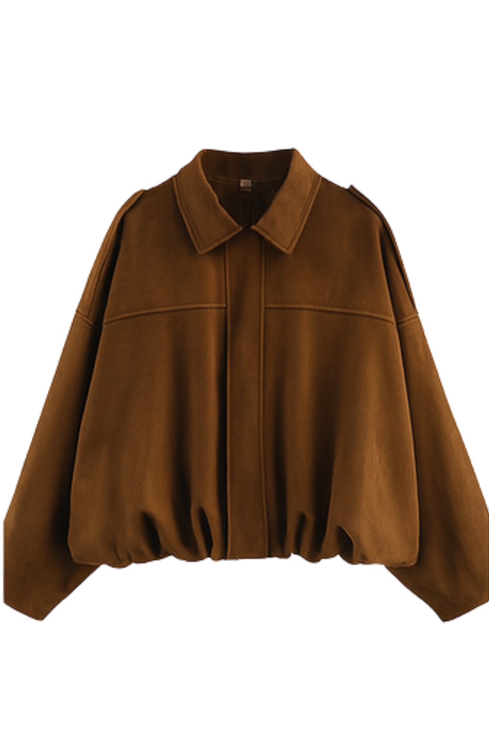 Nala Vintage Oversized Jacket in Brown