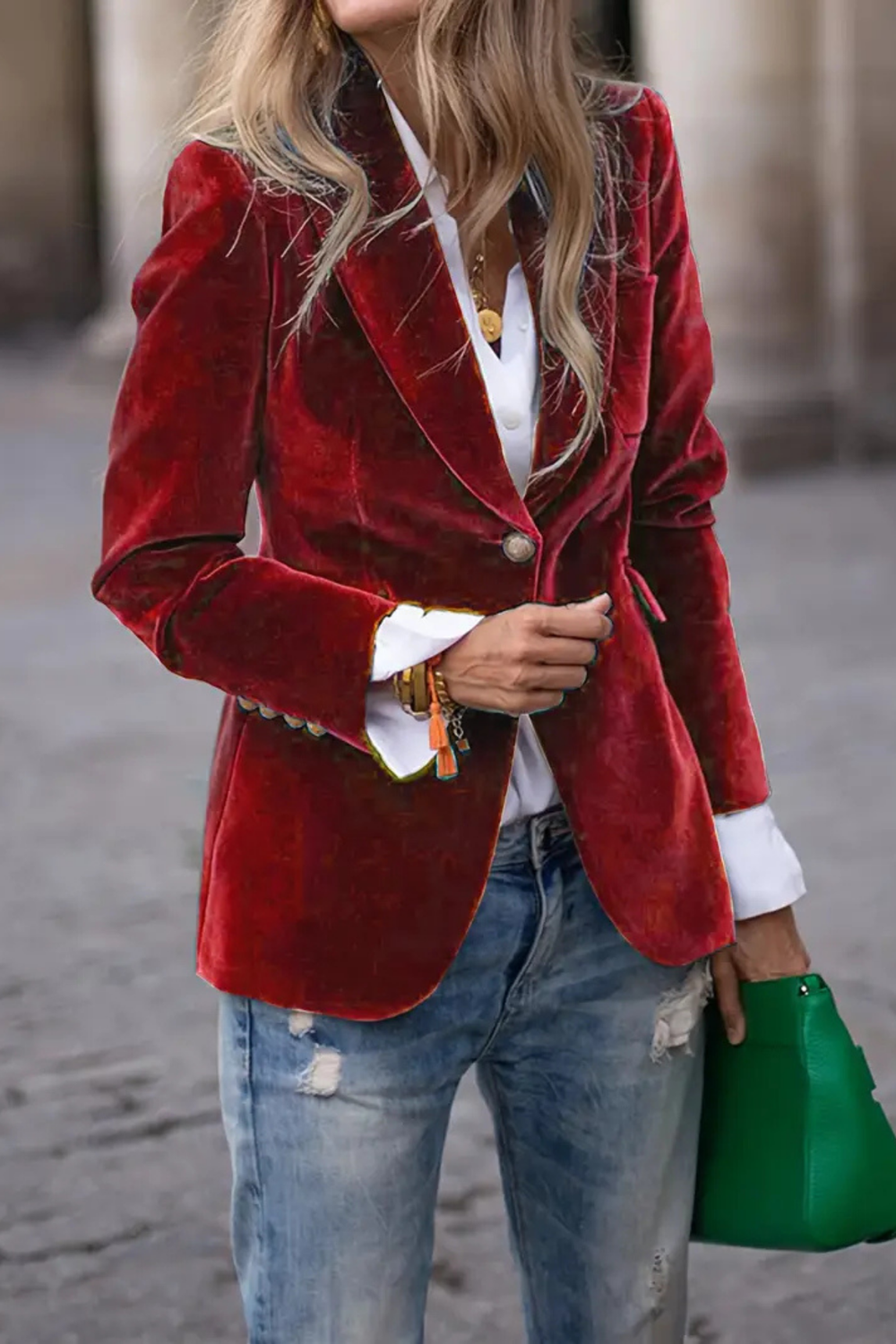 Melissa Velvet Jacket for Evenings and Everyday Style
