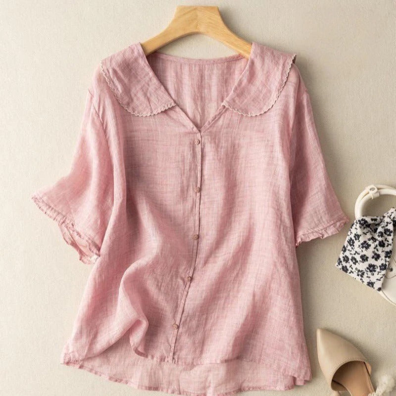 Nivara Casual Linen Blouse