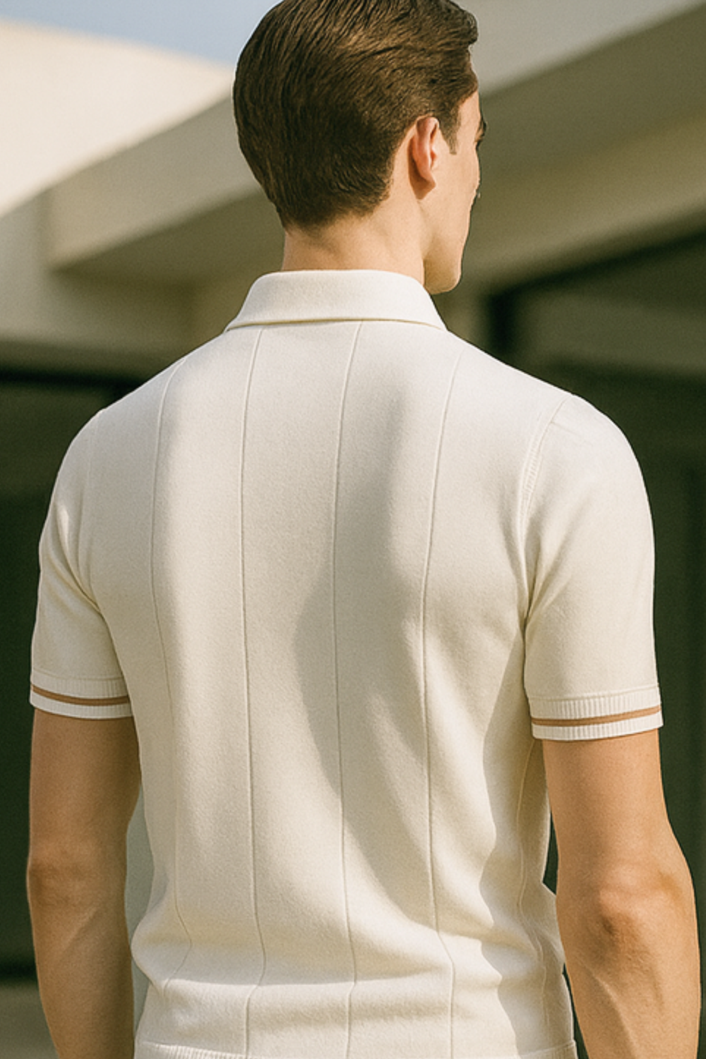 Mykonos Textured Knit Polo Shirt