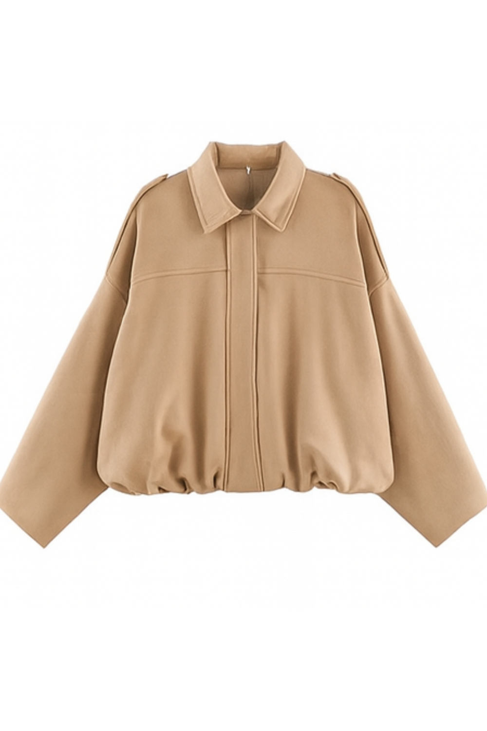 Nala Vintage Oversized Jacket in Beige