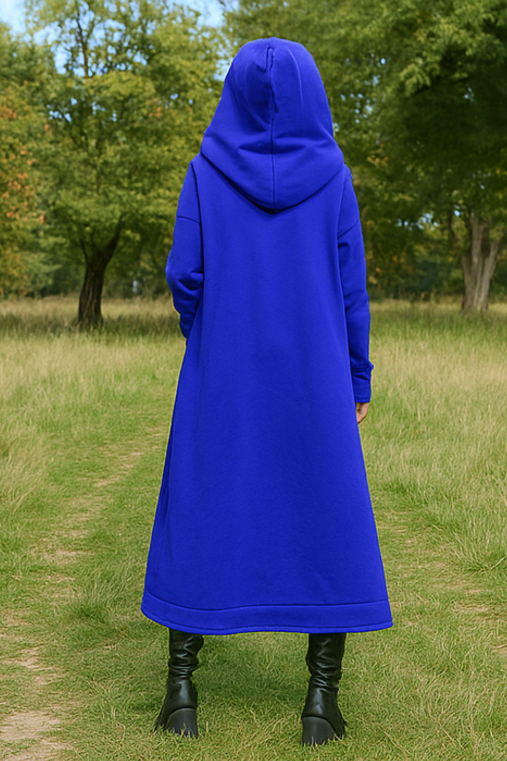 Nana Zip Hoodie Blue