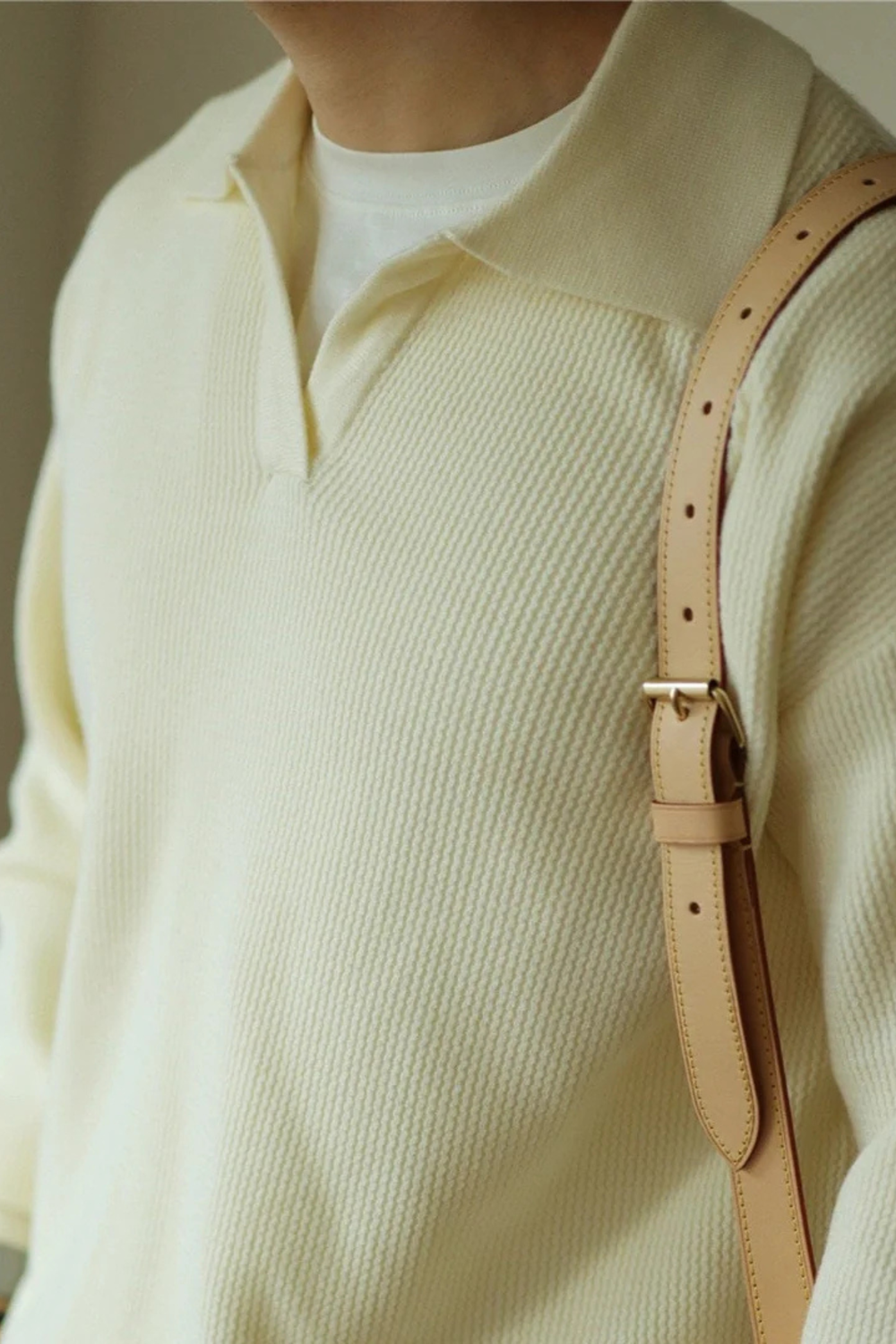 Ellison Fine-Knit Breathable Comfortable Polo Shirt Top
