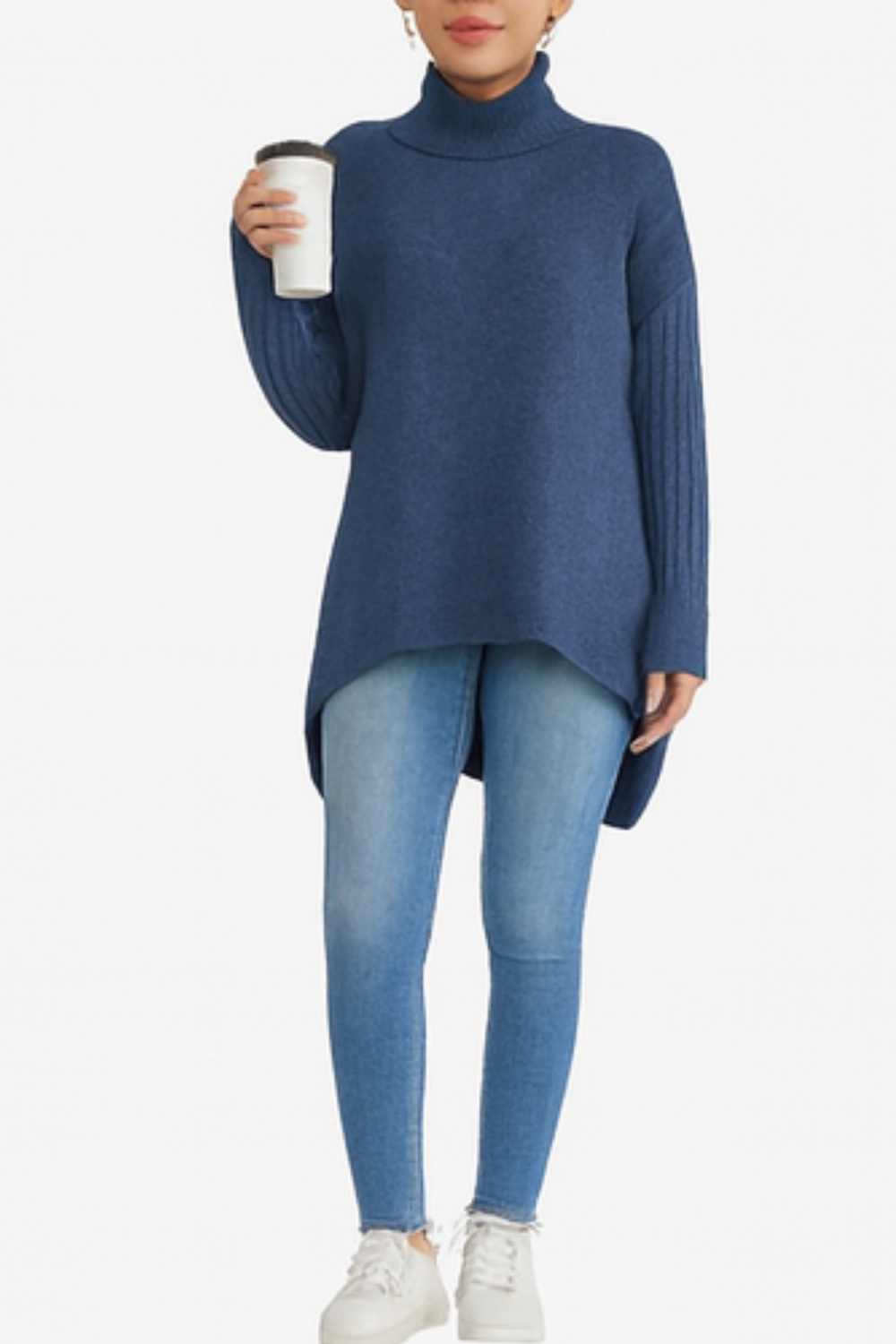 Bridgette Long Turtleneck Sweater