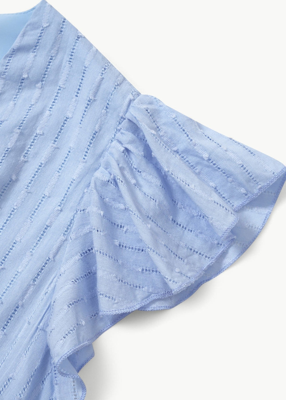 Violet Ruffled V-Neck Dress