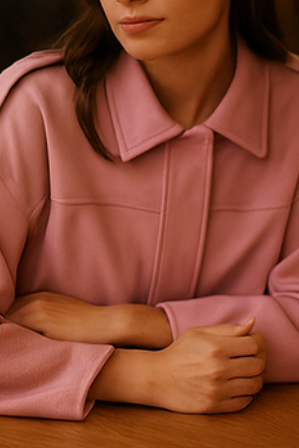 Nala Vintage Oversized Jacket in Pink