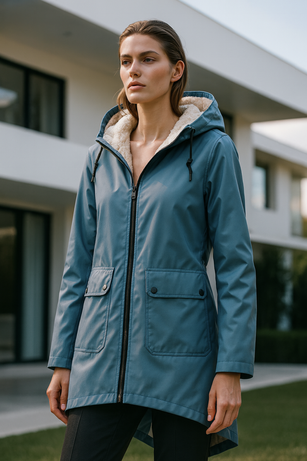 Pauline Waterproof Windproof Rain Jacket for All Seasons