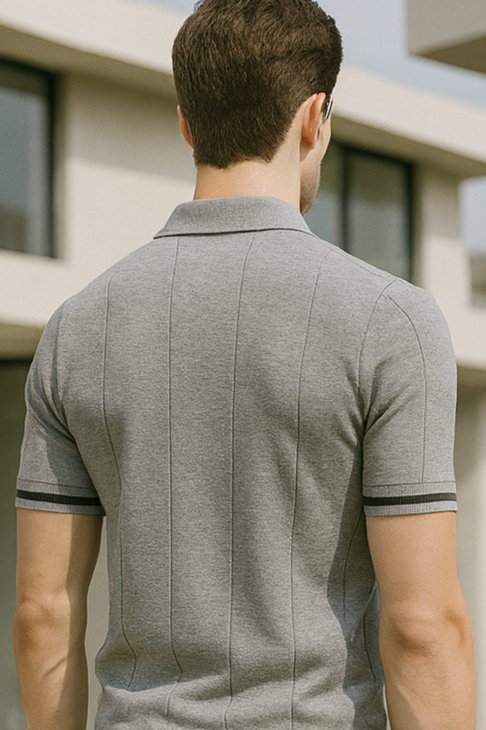 Mykonos Textured Knit Polo Shirt