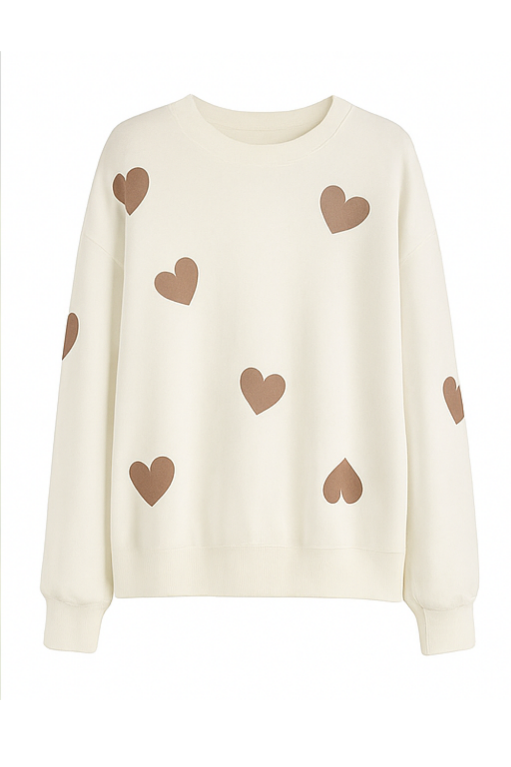 Maya Cotton-Blend Heart Print Sweater