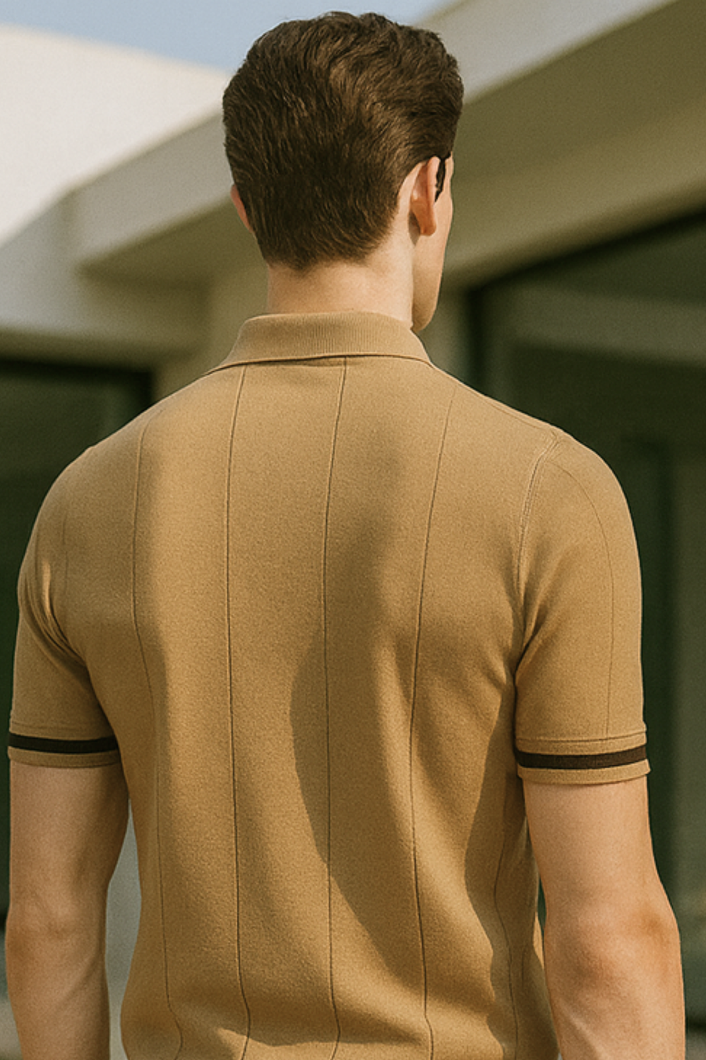 Mykonos Textured Knit Polo Shirt