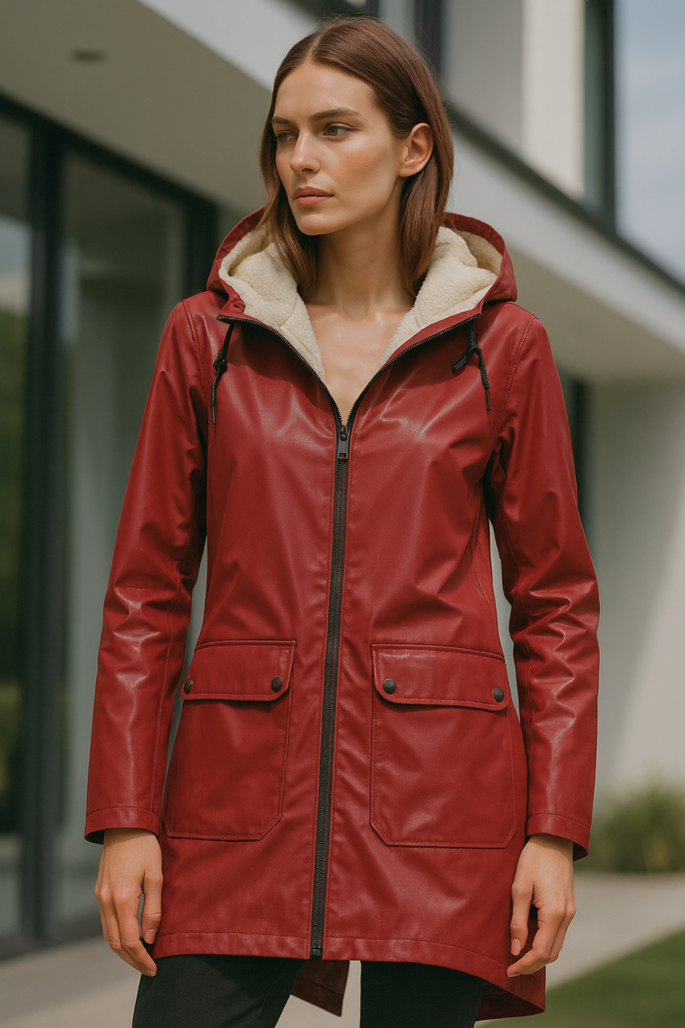 Pauline Waterproof Windproof Rain Jacket for All Seasons