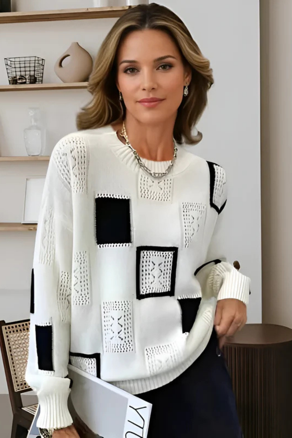 Ayla Strickpullover White