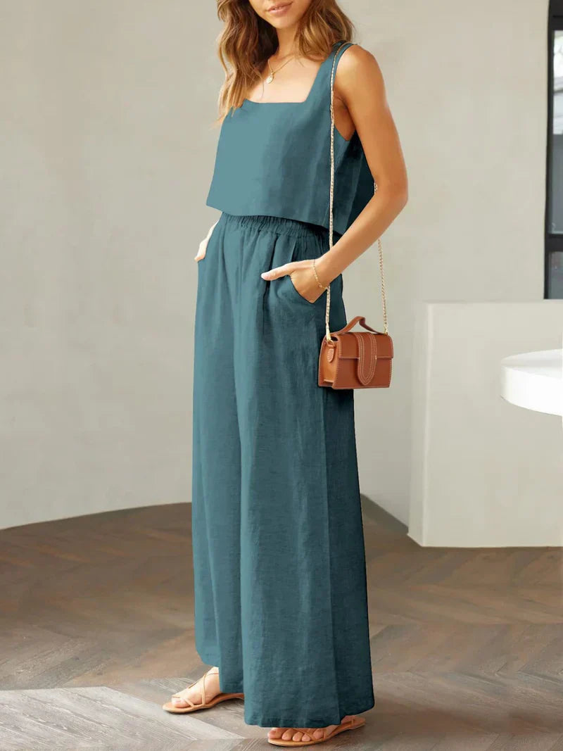 Scarlett Square Neck Top & Pants Set