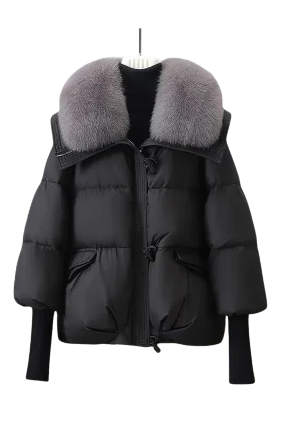 Indila Faux Fur Collar Jacket