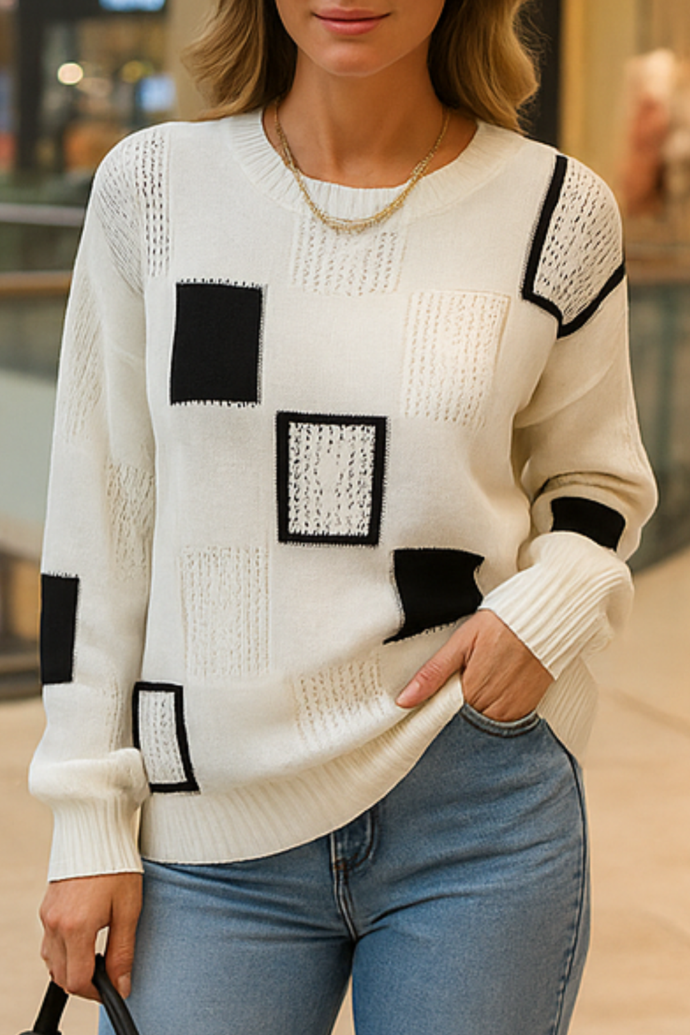 Ayla Strickpullover White